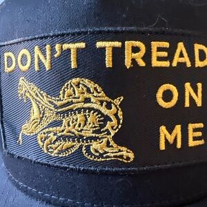Don’t tread on me Black and Gold Embroidered Cap